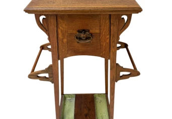 Arts & Crafts Art Nouveau Extra Large Pedestal or Plant Stand, 1900s